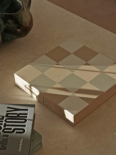Vista 8 de Printworks Classic – Art of Chess, Mirror – Beige & Silver Wooden Chess Set with Mirrored Acrylic Board – Stylish Coffee Table Game for Adults