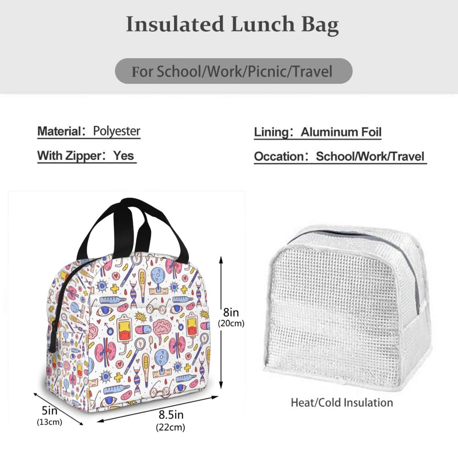 Bolsa De Almuerzo Para Mujer, Bolsa De Mano Para Profesores