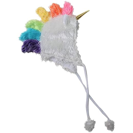 Chapéu infantil de unicórnio macio macio e felpudo