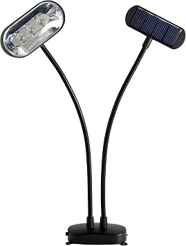 Solar 33845/2 Solar Dual Head Lite-Anywhere Spot Exterior Lighting, 2", Black