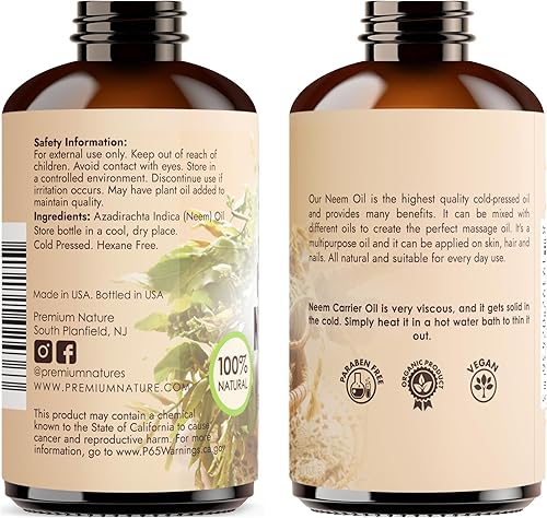 Miniatura 9 de Aceite de neem para la piel aceite de neem para el cabello aceite de neem 100 puro aceite de neem prensado en frío aceite de neem para mezclar