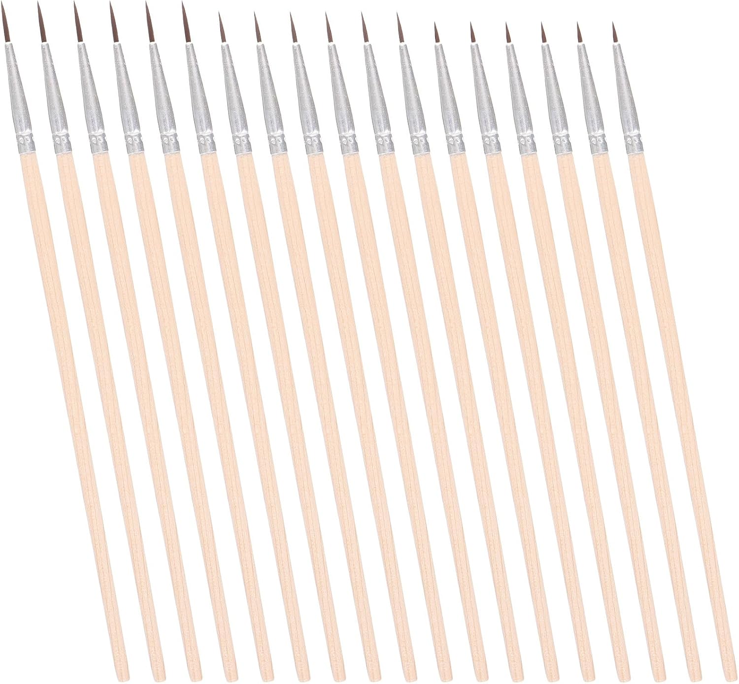 60pcs Artist Paintbrush Set with Nylon Bristles for Oil and Watercolor Painting, Includes Large, Medium, and Small Detail Brushes, Suitable for Fine Art, Crafting, and DIY Projects