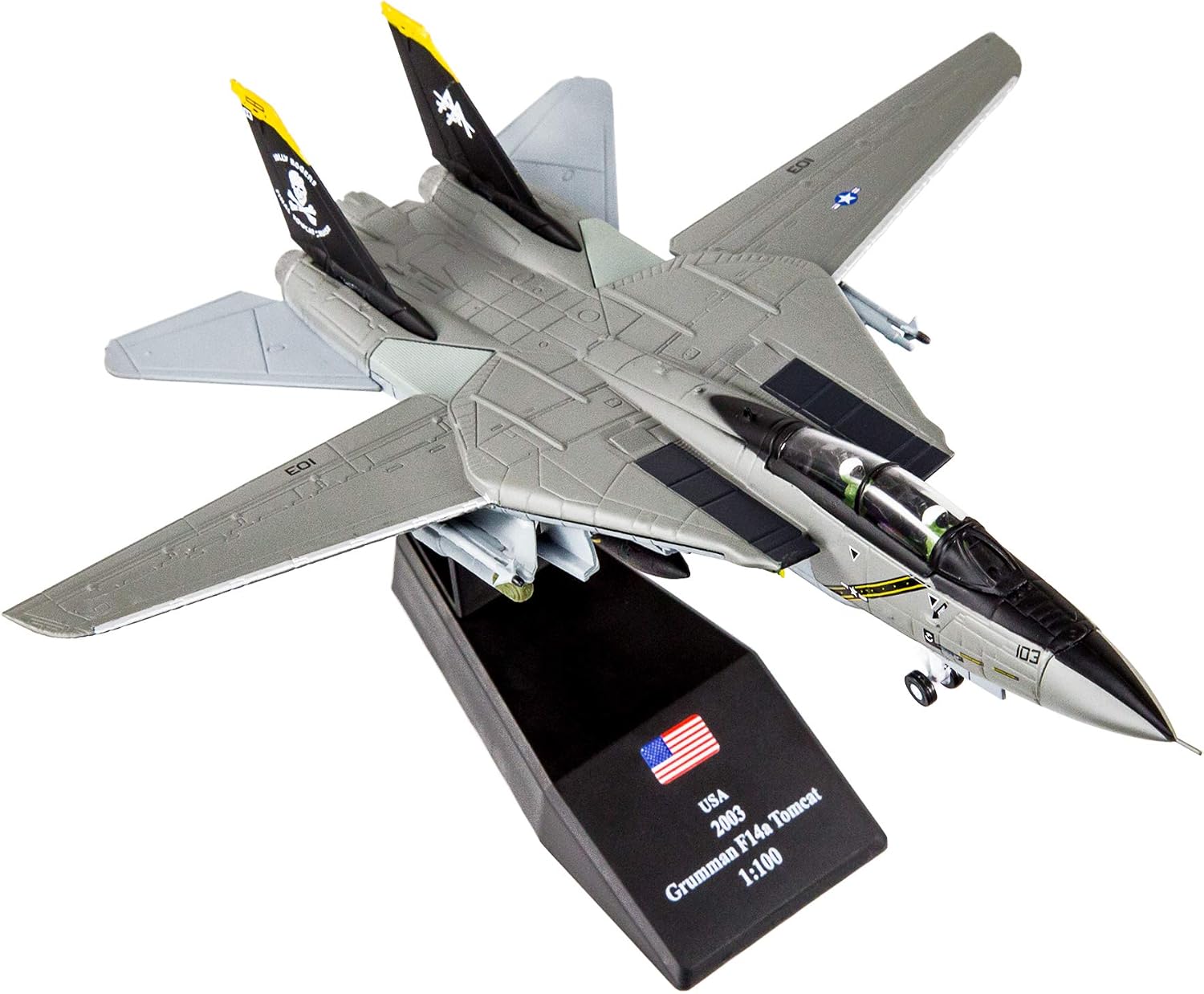 HANGHANG F14 Tomcat Fighter Plane Diecast Military Model Metal Airplane for Collection or Gift