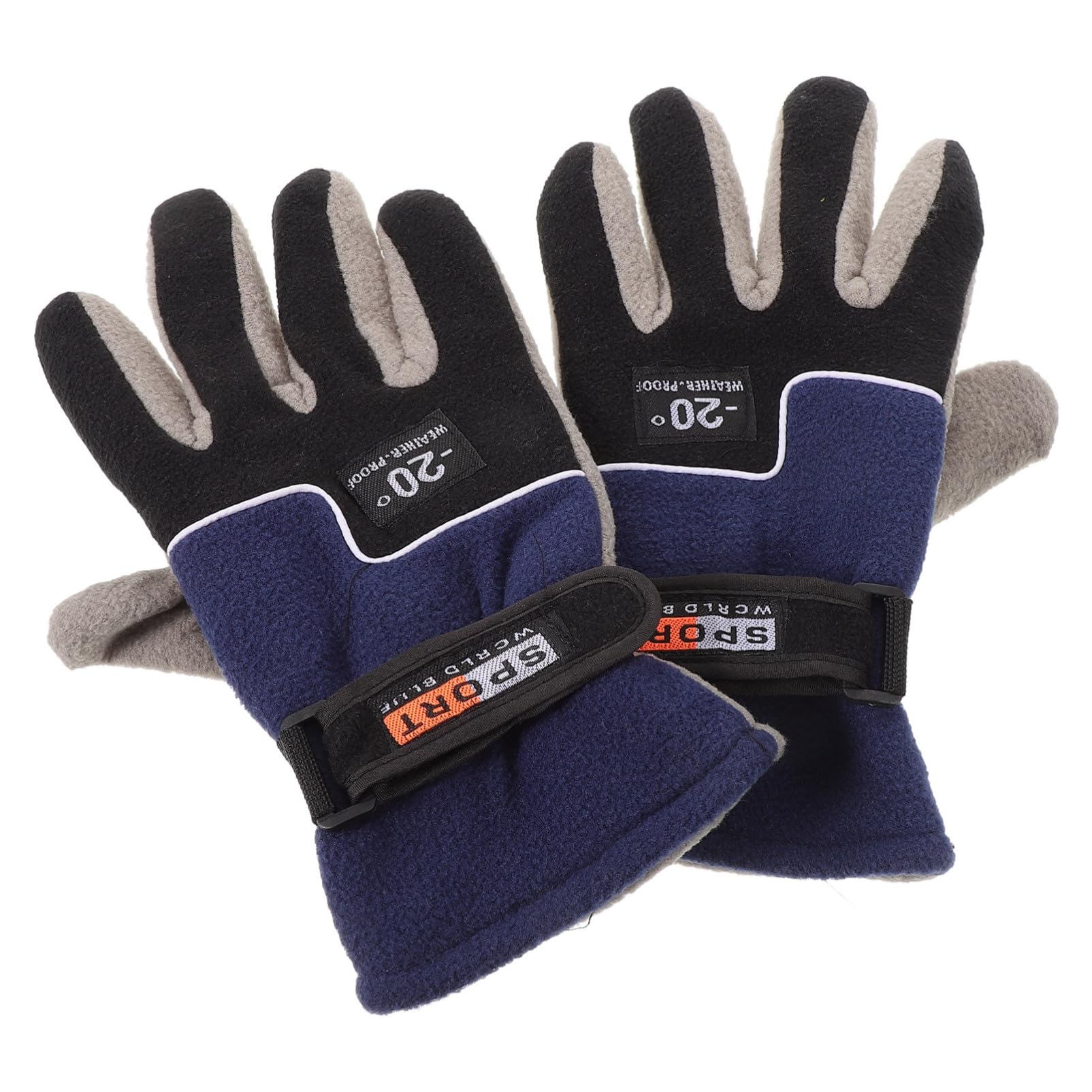 Anneome Men's Winter Riding Gloves Windproof Full Finger Ski Gloves Insulation Warm Outdoor Sports