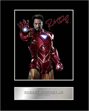 Robert Downey Jr. Signed Mounted Photo Display Iron Man
