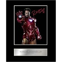 Iconic pics Robert Downey Jr Signed Mounted Photo Display Iron Man