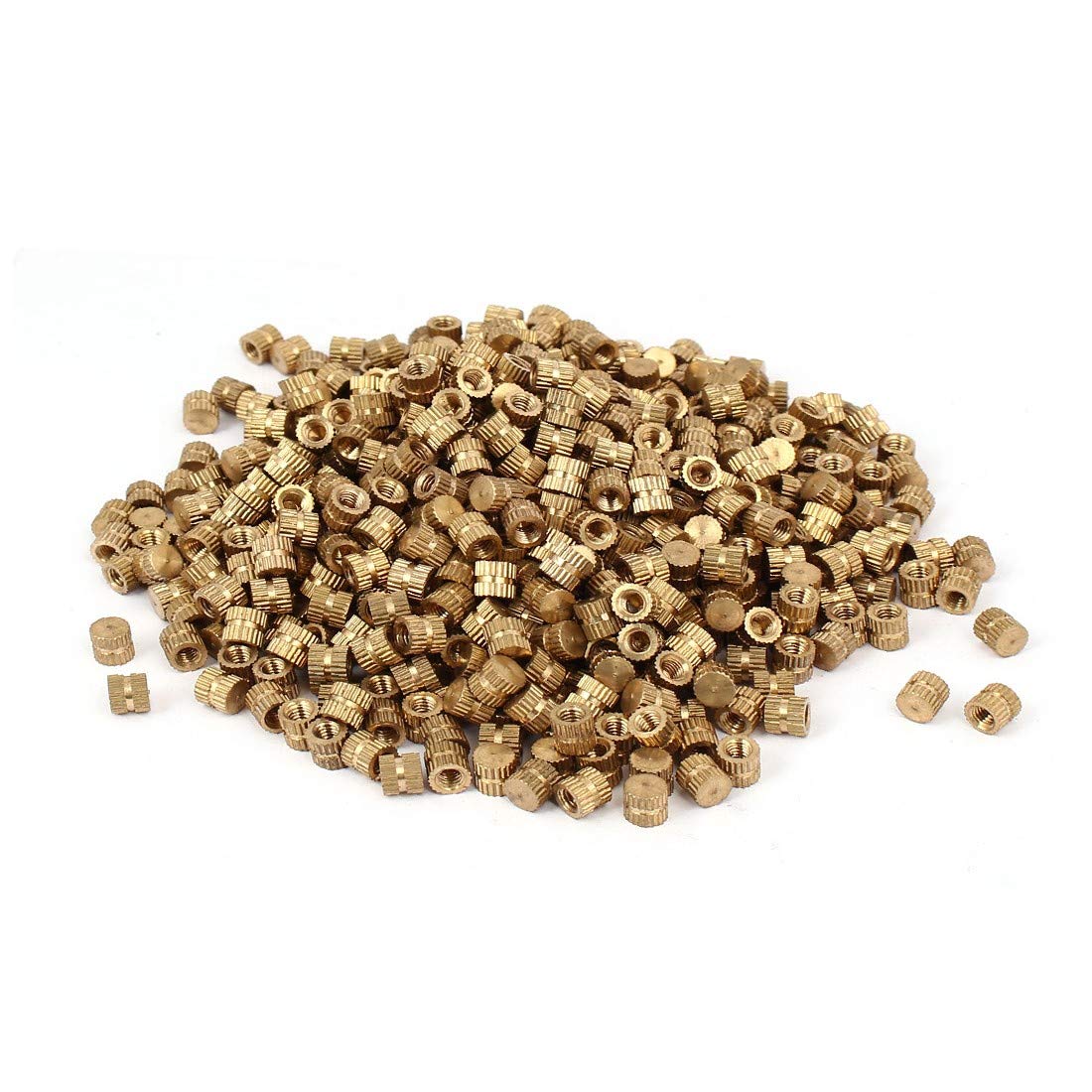 New Lon0167 M4 x Featured 6mm 6.3mm OD reliable efficacy Brass Injection Molding Insert Knurled Thumb Nut 1000PCS(id:6f5 95 73 be8)