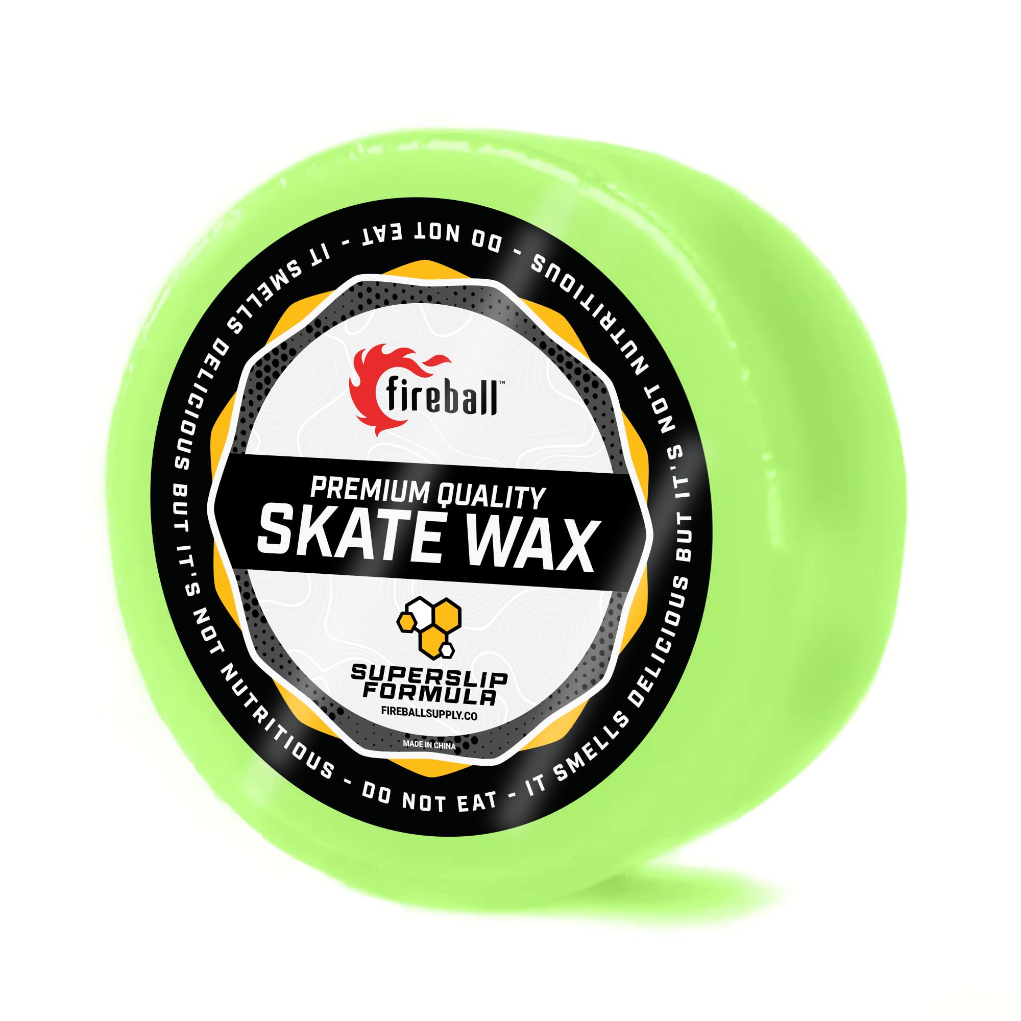 Fireball SuperSlip Pro Skateboard Wax for Rails - USA Made Skate Curb Wax for Scooters Aggressive Inline and Skateboards - Custom Formula Professional Skate Wax