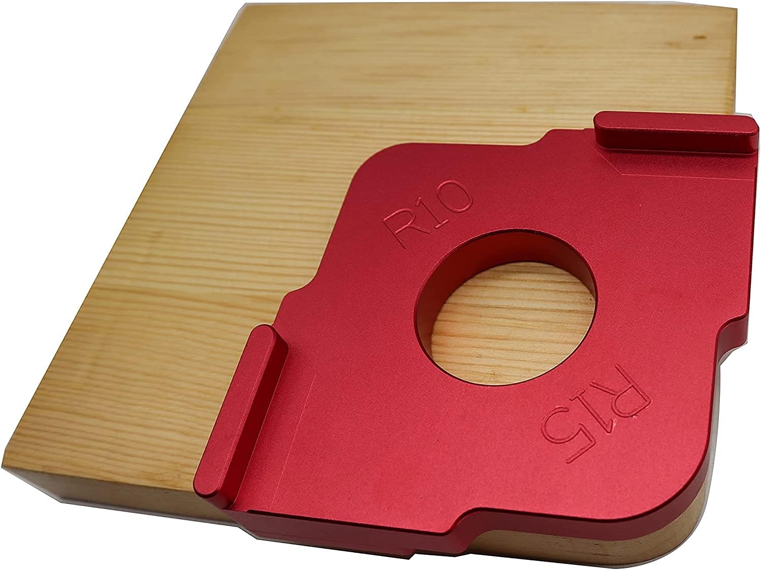 3PCS Radius Jig Router Templates, R5 R10 R15 R20 R25 R30,3pcs Aluminum Alloy Corner Radius Quick-Jig Router Bit Templates, Woodworking Semicircle Position