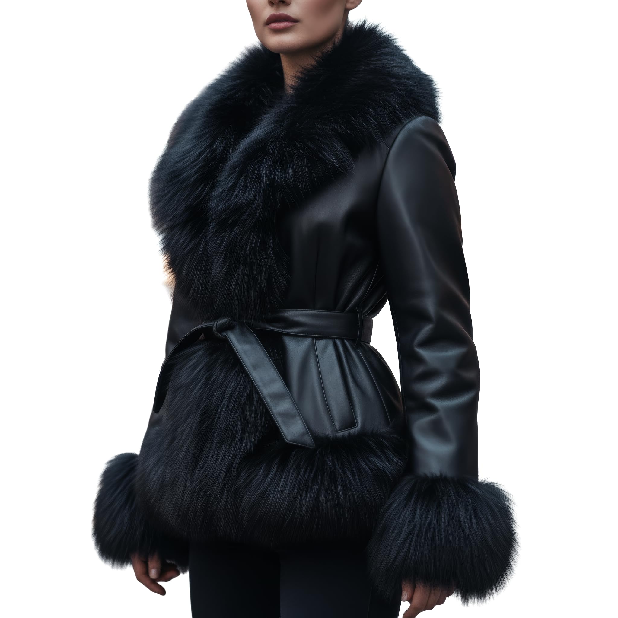DLNYC Waist-Length Vegan Leather Jacket