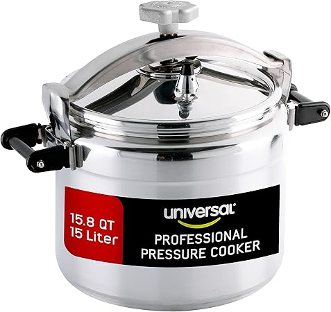 Universal (Large) 15.8-Quart Aluminum Pressure Cooker for Professional Use –