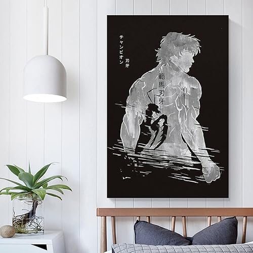 Miniatura 5 de Póster de anime Baki The Grappler Anime Baki The Grappler para habitación de niños, impresiones artísticas en lienzo para decoración de pared,