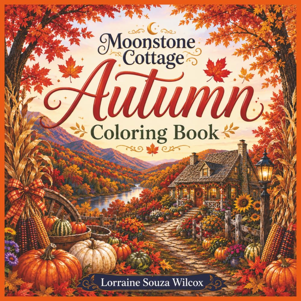 Moonstone Cottage Autumn Coloring Book