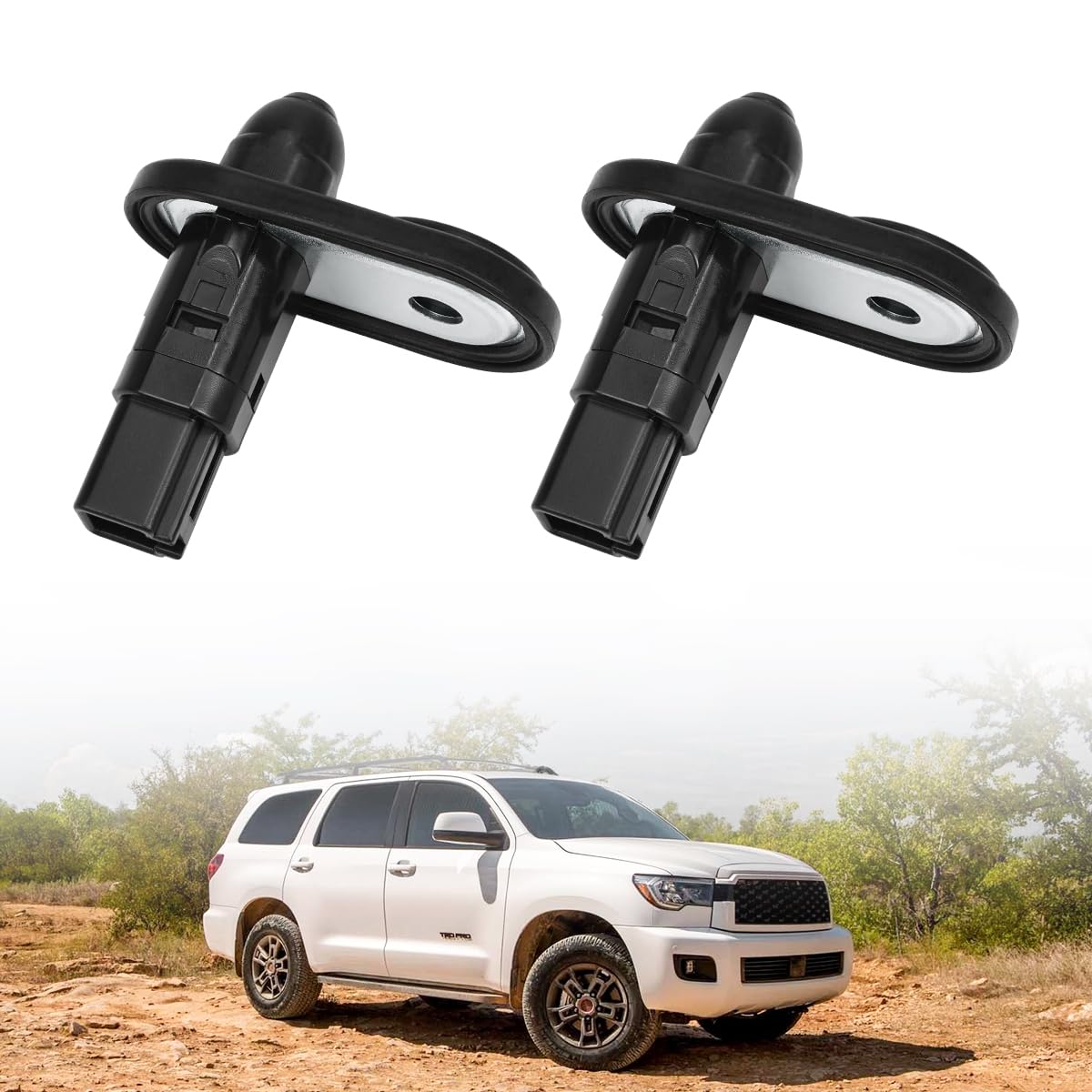 2PCS Door Jamb Switch Compatible with 2008-2022 Sequoia | 2011-2020 Toyota Sienna | 2007-2019 Toyota Tundra, Door Control Lamp Switch Replace 84231-0C010