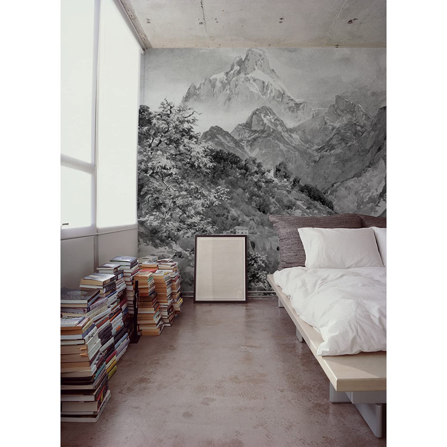 Fotomurale autoadhesiva para renovar paredes sin obras paisaje Alpes 104x70