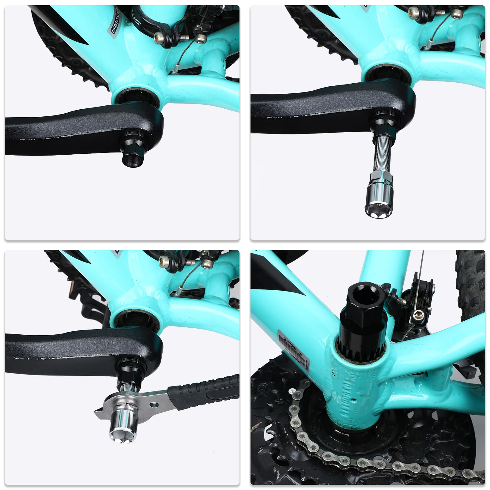 Oumers Set di Attrezzi per Estrattore Pedivelle Bici, per