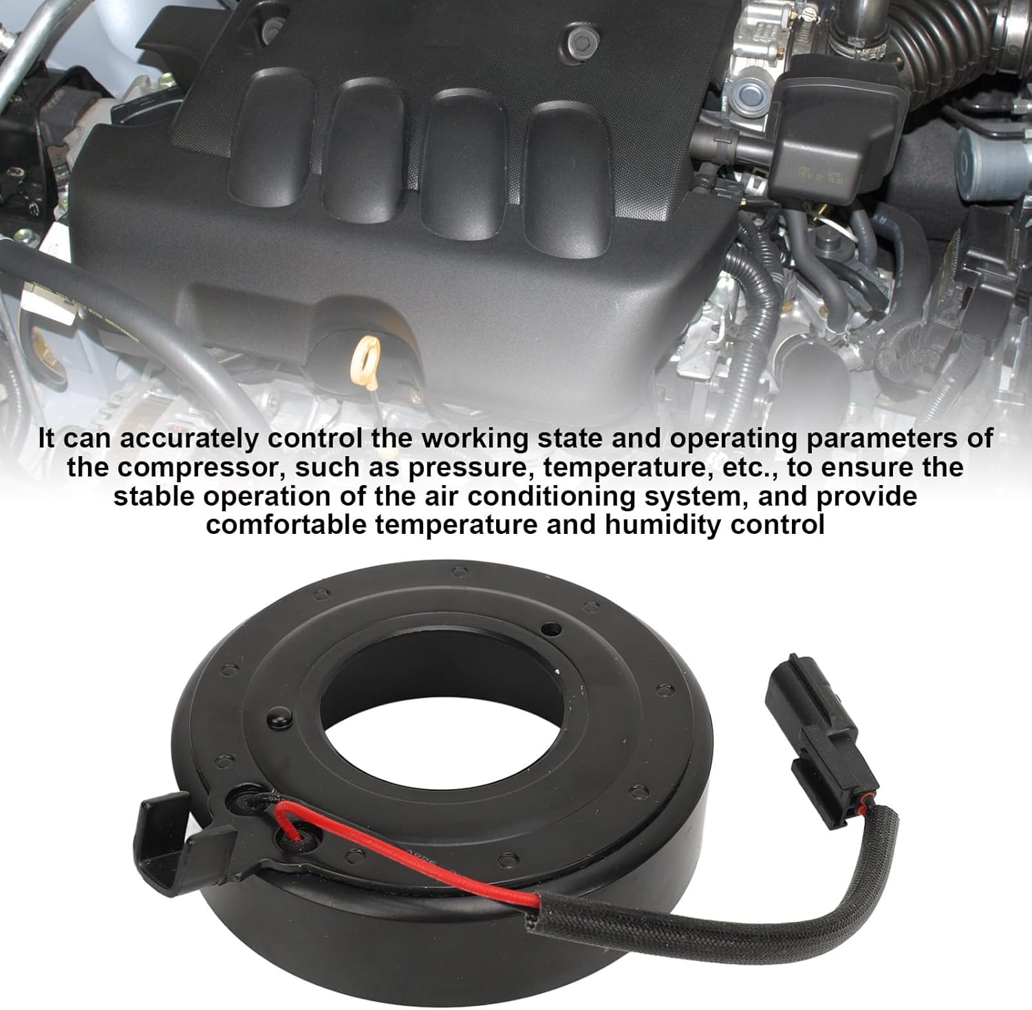 Air Conditioning Compressor Coil, Rugged Easy to Use AC Compressor Clutch Coil for XTrail Qashqai 2.0