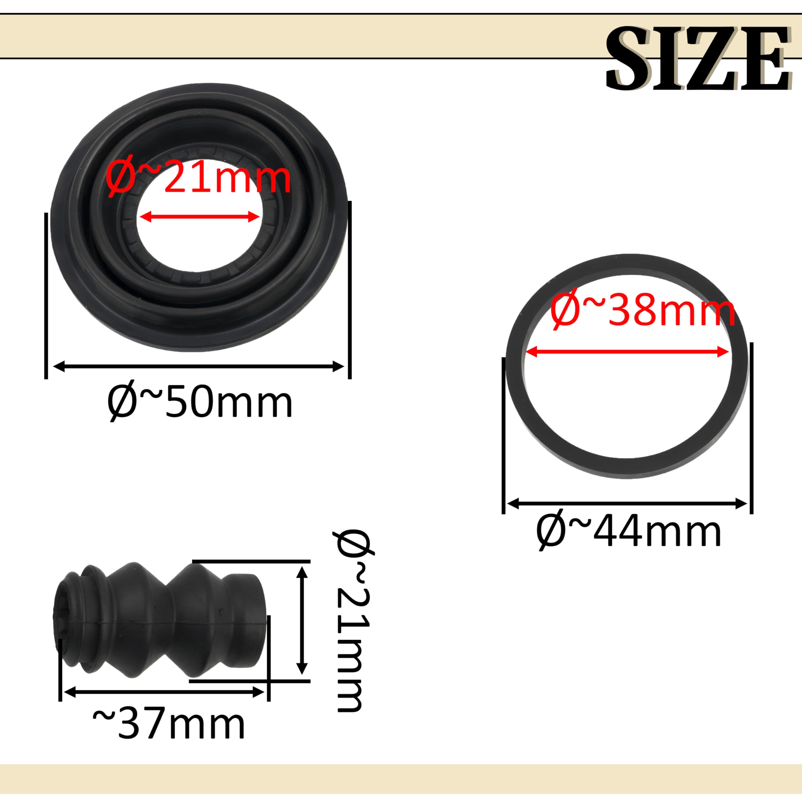 Kit De Réparation D'étrier De Frein RIDEX 405R0083 : Kit De Réparation