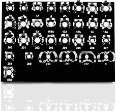 31-Pcs Endodontic Rubber Dam Clamp Set with Black Tray | Stainless Steel Assorted Sizes 26N,10,W0,212L,212R,W8A,212SA,W1,W7,2,12,9,2A,1,1A,14T,7A,11,7,W4,2AT,0,27N,1T,60,56S,13,8AD,6,2T,W3