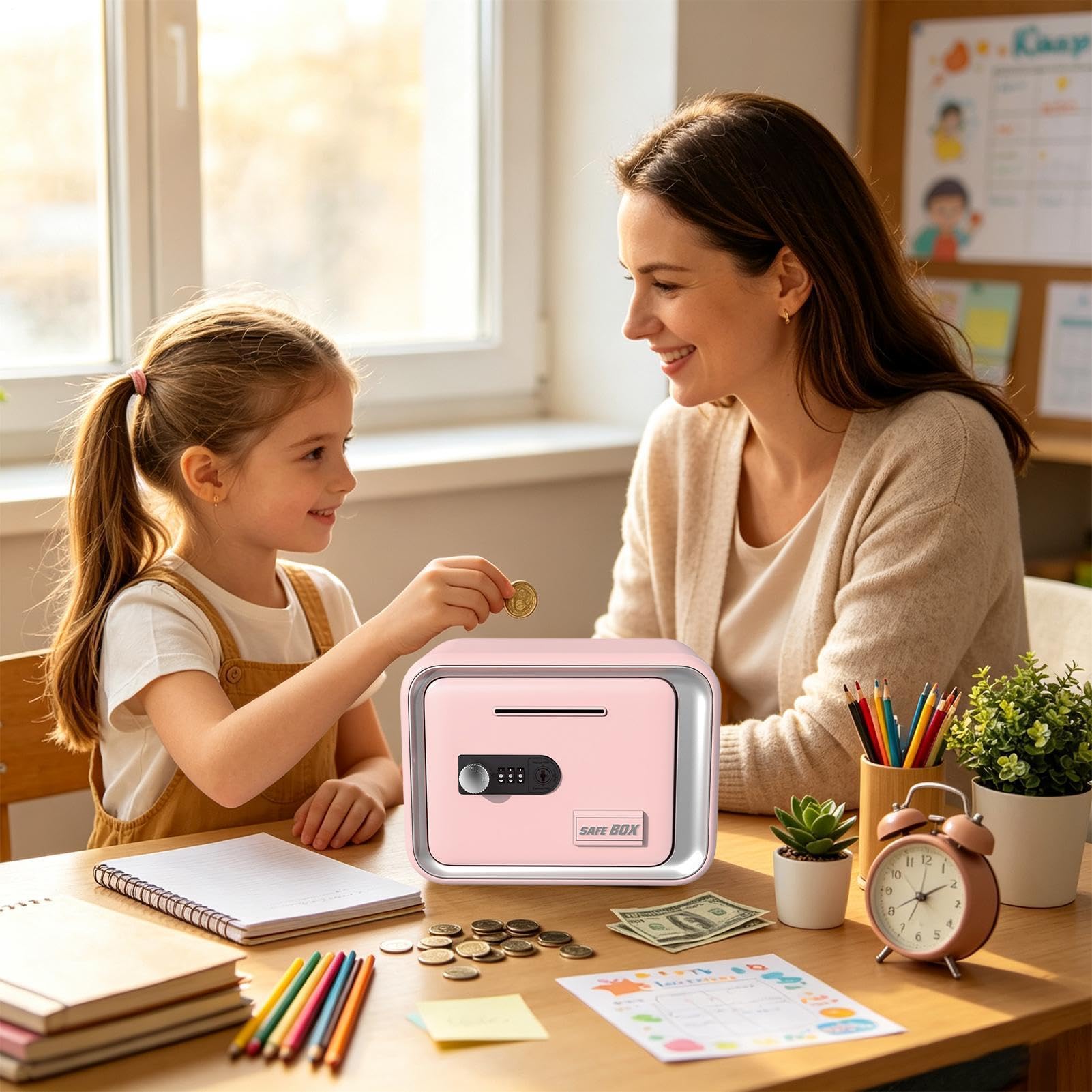 `Kindersafe Geldbox mit Zahlenschloss für Kinder