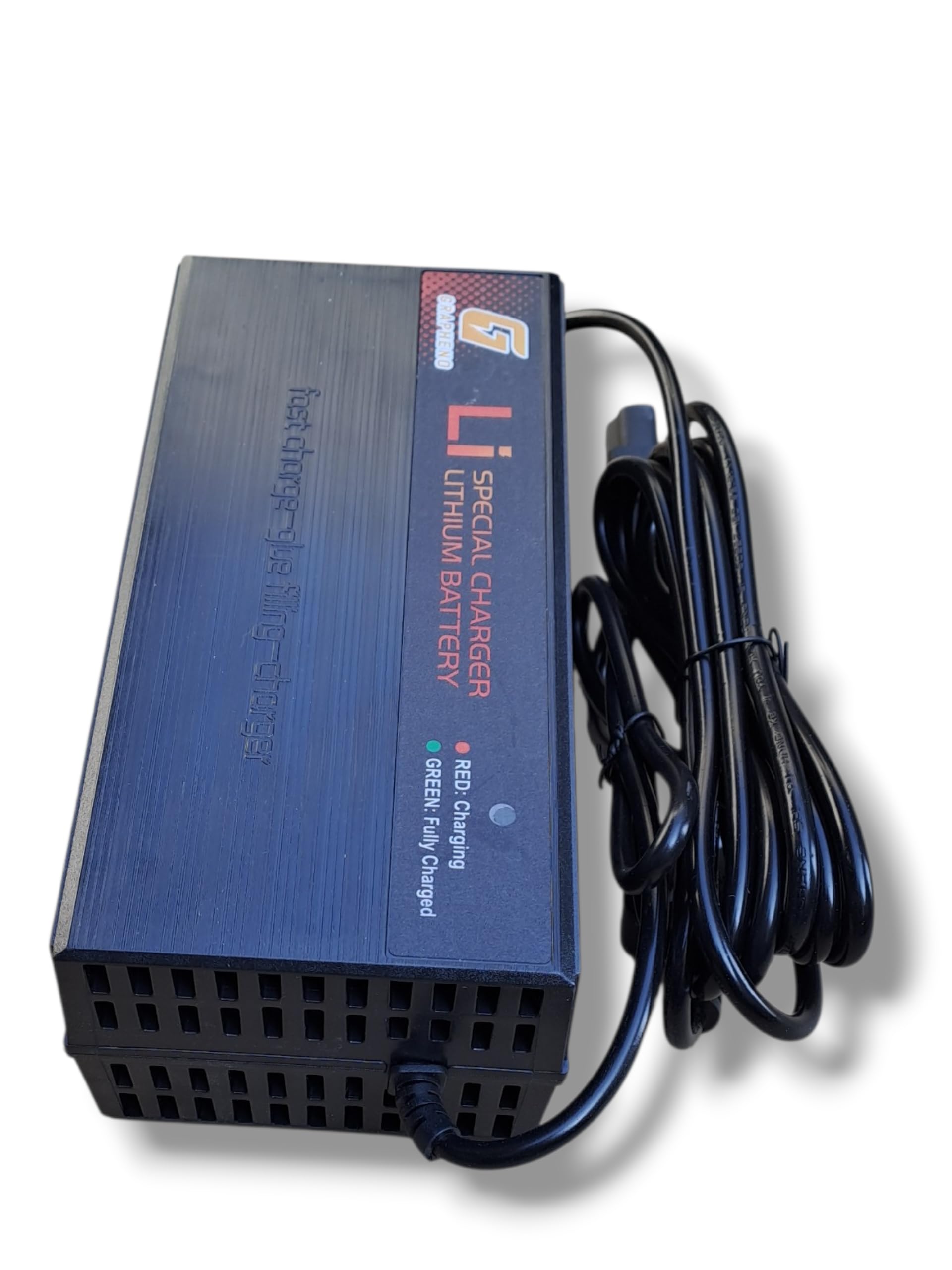 Waterproof Lithium Battery Scooter Charger 72V 6 Ampere for All 72V Lithium Battery. GRAPHENO | Longest 4 Meter Wire | Fast Charging | Heavy Duty | ABS Body | Durable | Cutoff Voltage 84 V.-image-48