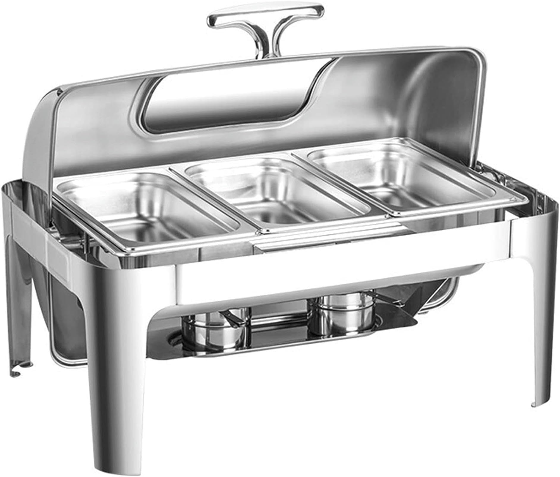 Server buffet elettrico e riscaldatore buffet - Scaldavivande per eventi di catering, set buffet con pentole calde, server buffet e radiatore prodotti, server con coperchio, piastra riscaldante c