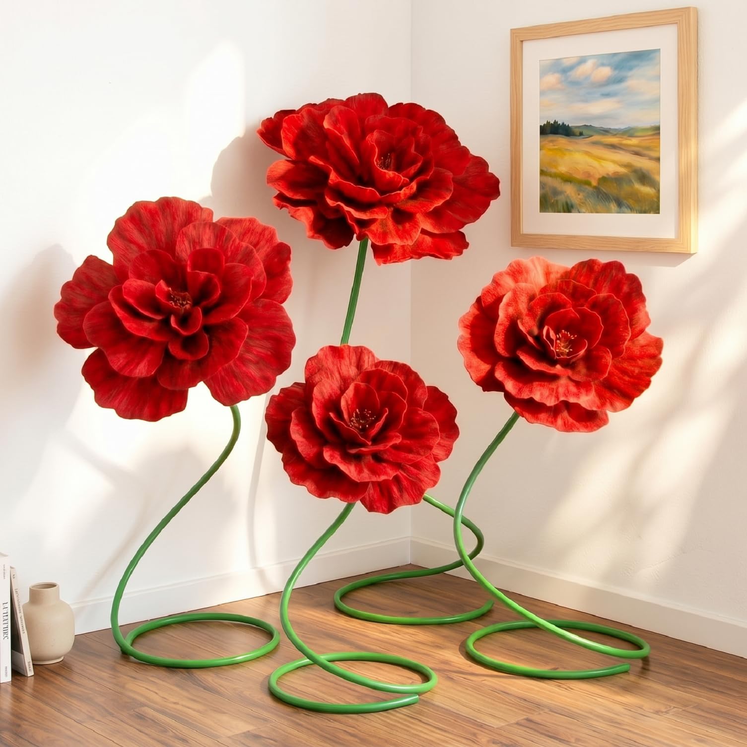 Photo 1 of Maysing Large Artificial Peony Flowers