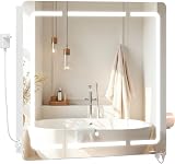 Hzuaneri Armoire Murale Salle de Bain Miroir LED, 3 Températures, Blanc - 8