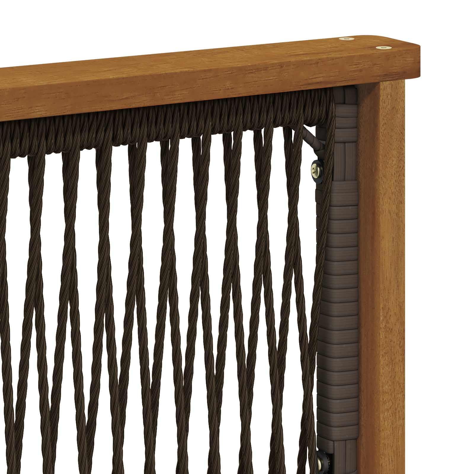 Gartenmöbel-Set aus massivem Akazienholz 6-teilig wetterfestes Outdoor-Sitzgruppe für Terrasse Balkon und Garten, modulare Essgruppe mit stabilem Tisch und bequemen Sofas
