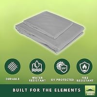 Vista 7 de Garden Winds Cubierta superior de repuesto RipLock 350 reforzada compatible con fácil montaje de 10 x 12 pies, modelo MSD236247917053 - Gris pizarra