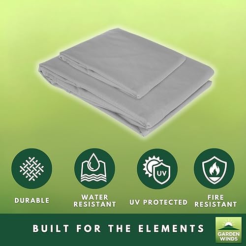 Miniatura 7 de Garden Winds Cubierta superior de repuesto RipLock 350 reforzada compatible con fácil montaje de 10 x 12 pies, modelo MSD236247917053 - Gris pizarra