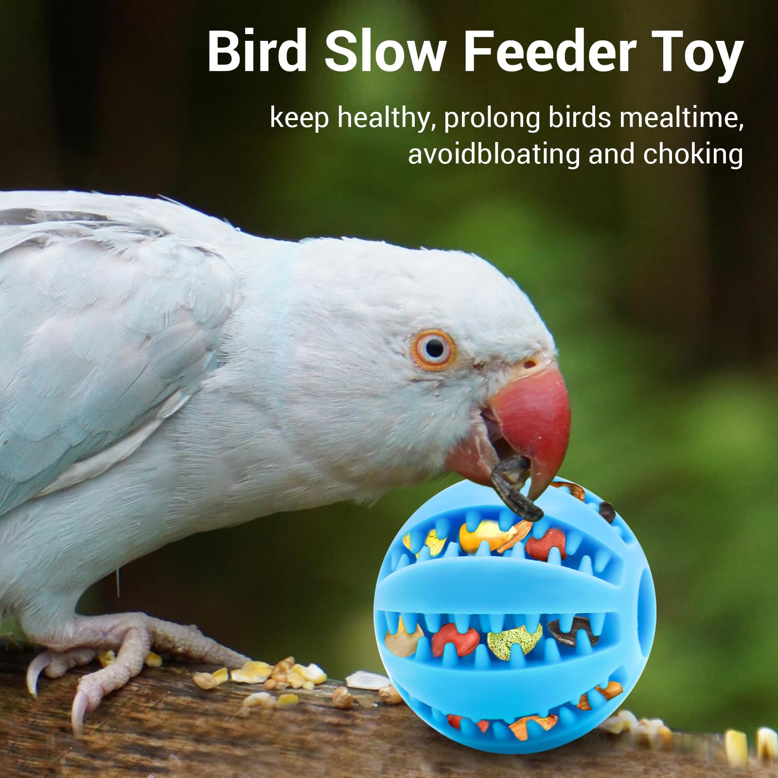 2 juguetes de búsqueda para todas las aves, comedero para loros, bolas masticables, juguete interactivo, accesorios de jaula para pájaros y animales pequeños, periquitos, pollos, loros