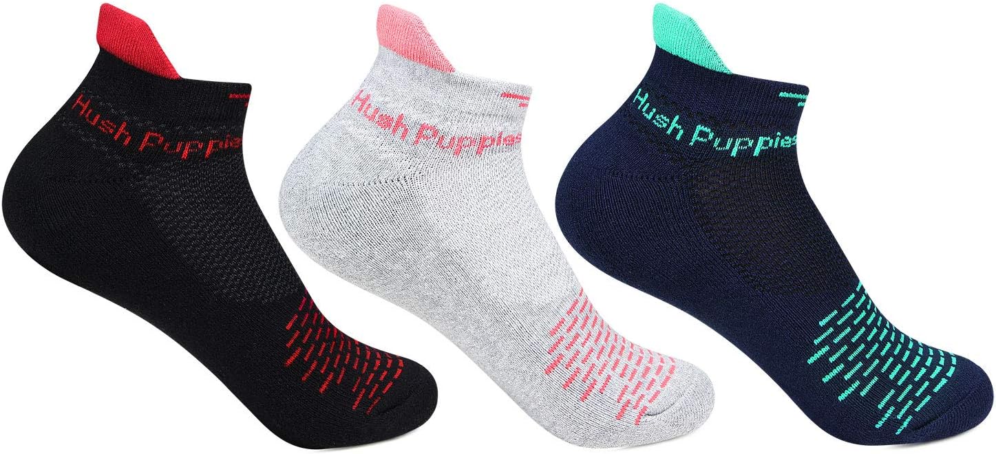 Hush Puppies Women's Ankle Socks (Pack of 3) (BROHPG-08-PO3_Multicolor_Free Size)