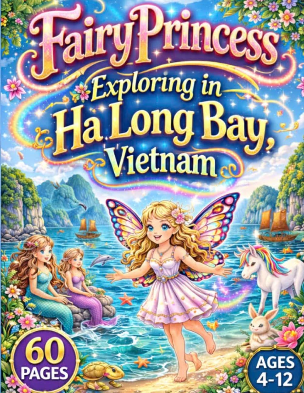Fairy Princess Exploring Ha Long Bay, Vietnam