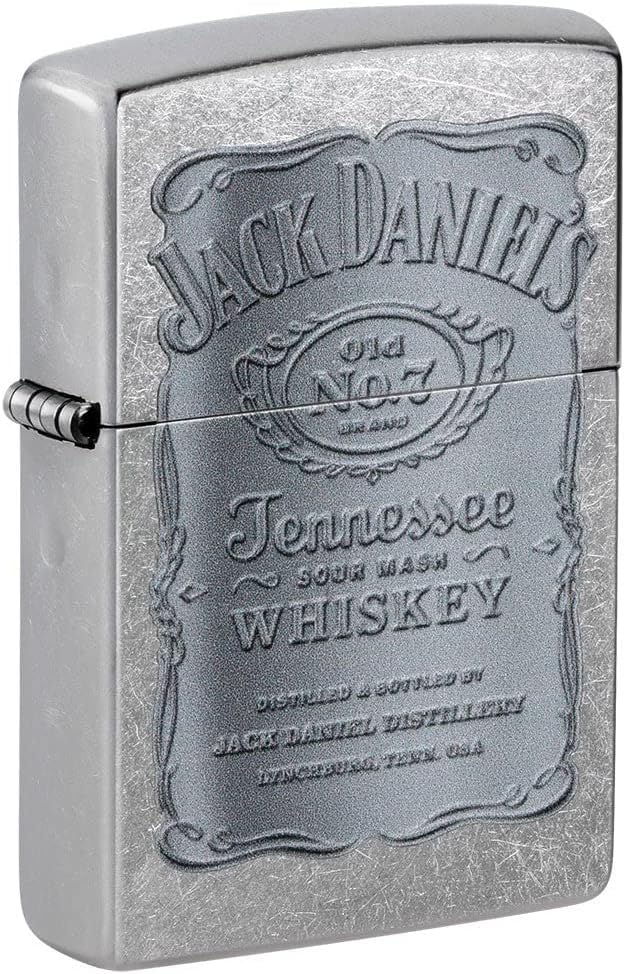 Custom Personalized Zippo Jack Daniel's Classic Windproof Lighter Free Engraving (Silver GY)