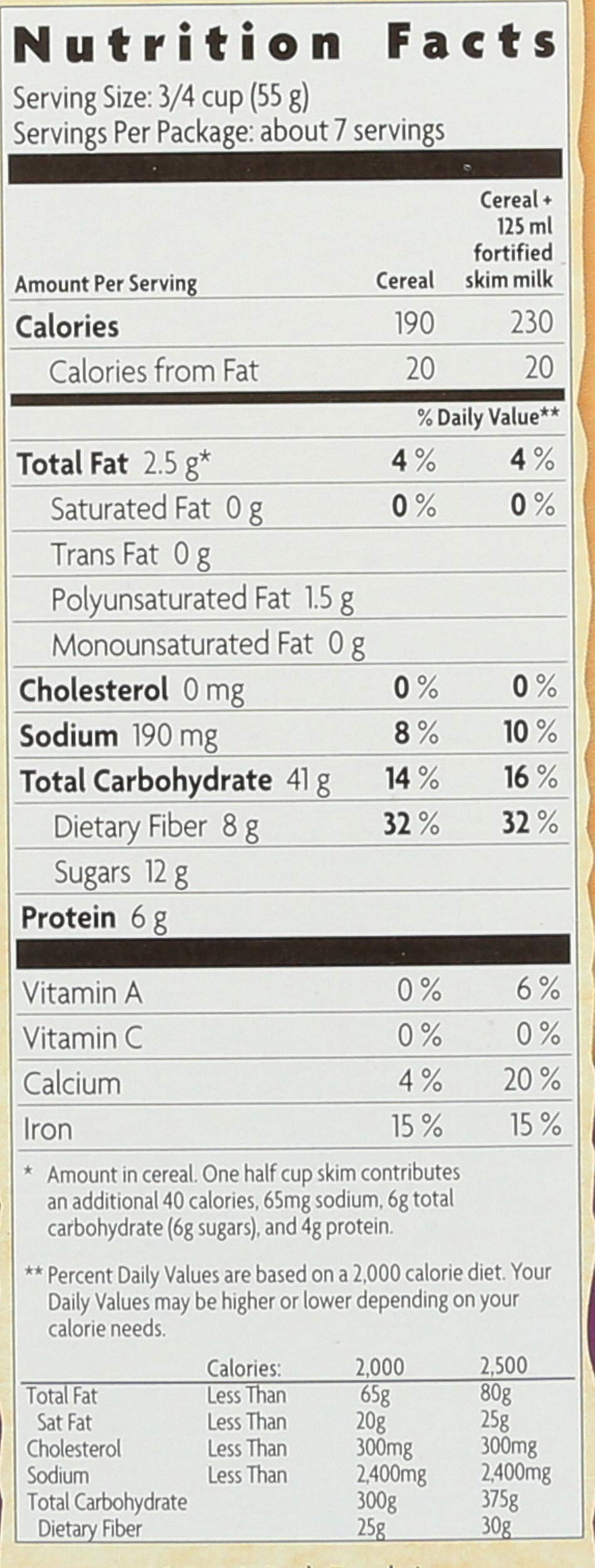Nature's Path Organic Flax Plus Raisin Bran Cereal, 14-Ounce Boxes (Pack of 4)
