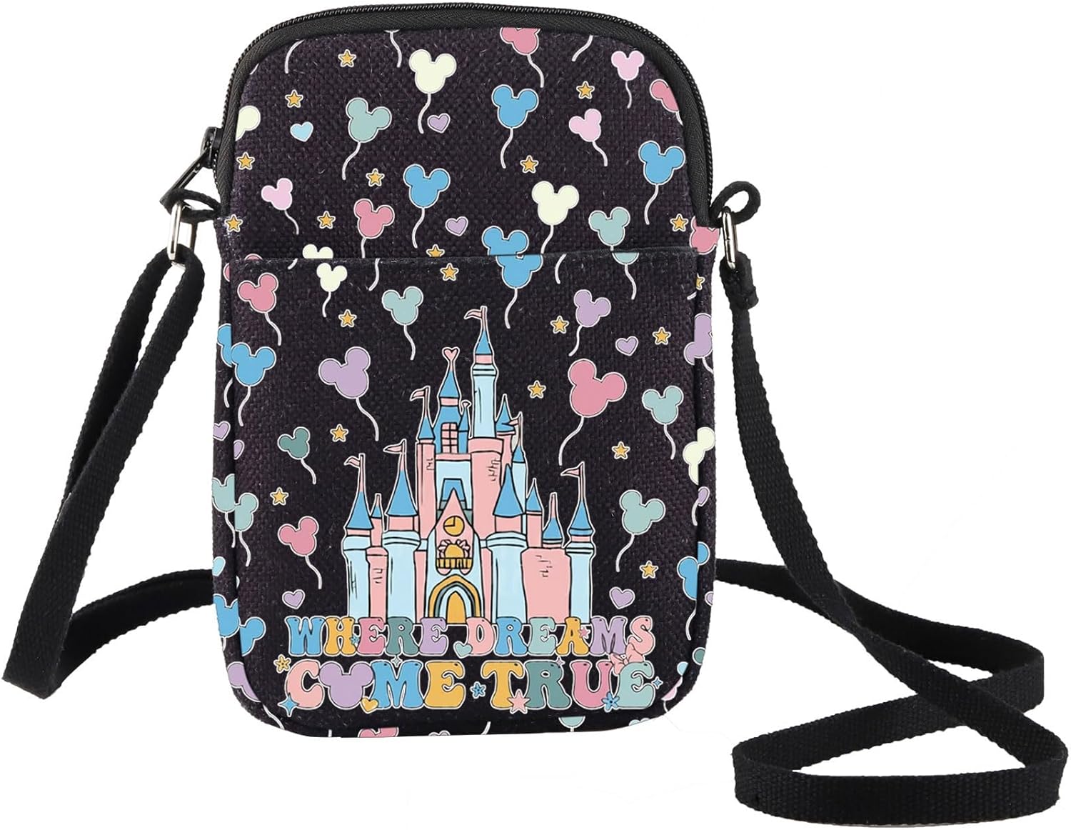 BWWKTOP Enchanted Kingdom Crossbody Bags Fantasy Land Inspired Gifts Crossover Shoulder Bag Fairy Tale Vacation Merch