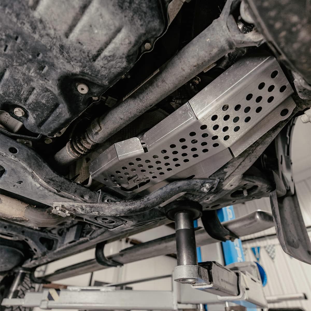 Cali Raised LED Catalytic Converter Shield For 2016-2023 Tacoma (2WD V6 Cylinder) - Bolt-On Anti Theft Protection Cover - Made In USA