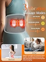 Vista 3 de Almohadilla de Calefacción para Alivio del Dolor de Espalda, Almohadilla Grande de 152 cm de Largo Inalámbrica para Calambres con 3 Niveles de Calor