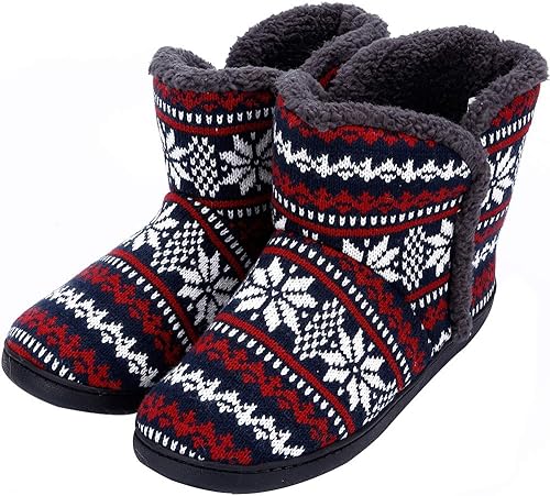 Miniatura 2 de mujeres felpa polar botín zapatillas invierno espuma memoria interior zapatillas mujeres al aire libre botas zapatos