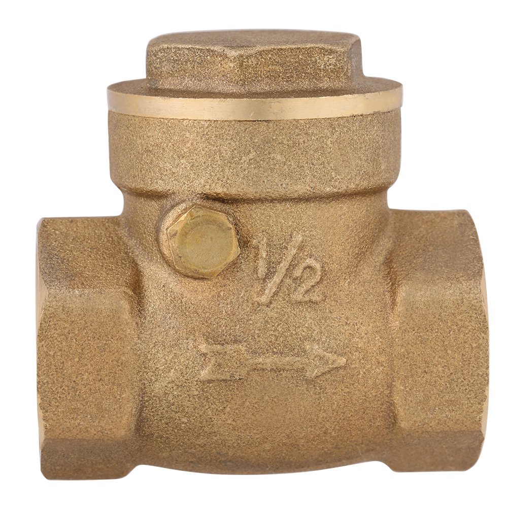 Garosa DN15 1/2BSP Brass Swing Check Valve with Female NPT Threaded, 232 PSI One Way Non-return Valve for Prevent Water Backflow,check valve