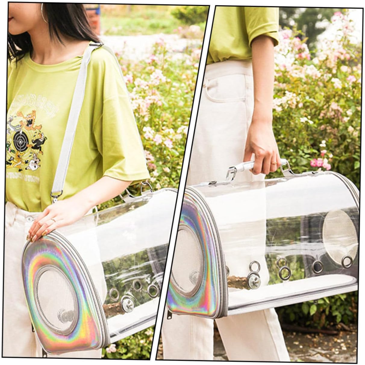 Portable Parrot Carrier Bag Breathable and Versatile for Outdoor Birds for Sightseeing Camping and Hiking Activities