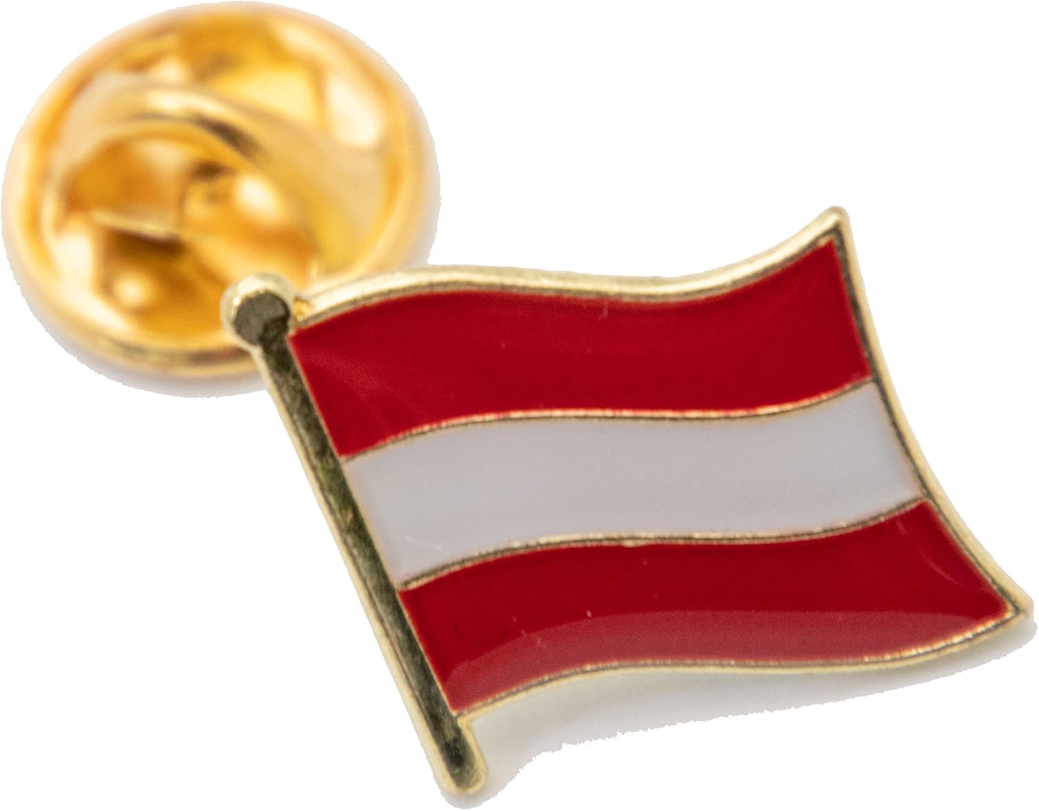 A-ONE - Austria Embroidered Country Flag Patches+ Austria Lapel Pin, Decorating Accessory of Countries, Iron On Flag NO.050A