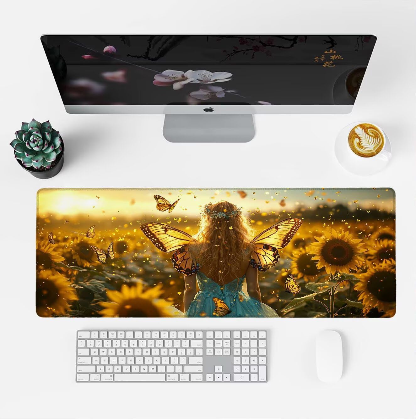 Podkładka pod mysz, podkładka pod mysz XXL 1200 x 600 mm podkładka pod mysz dla graczy, wodoodporna gumowa podstawa, duża podkładka pod mysz do gier na biurko szyte krawędzie wodoodporna