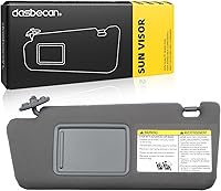 Dasbecan Gray Left Driver Side Sun Visor for Toyota Tacoma 2005-2015 OE# 74320-04181-B1 Exact Fit Replacement