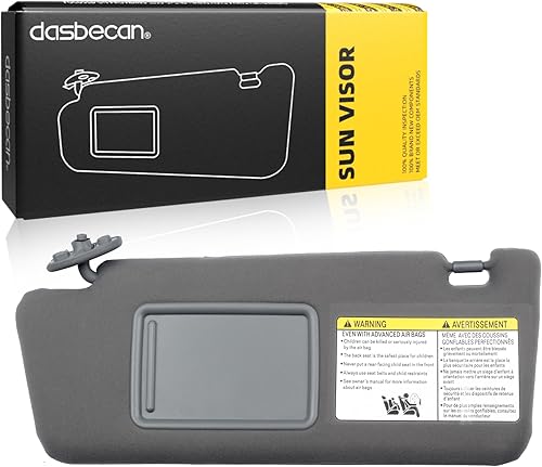 Miniatura 14 de Dasbecan Visera solar del lado izquierdo del conductor y del pasajero derecho compatible con Toyota Tacoma 2005-2012 2013 2014 2015 74320-04181-B1