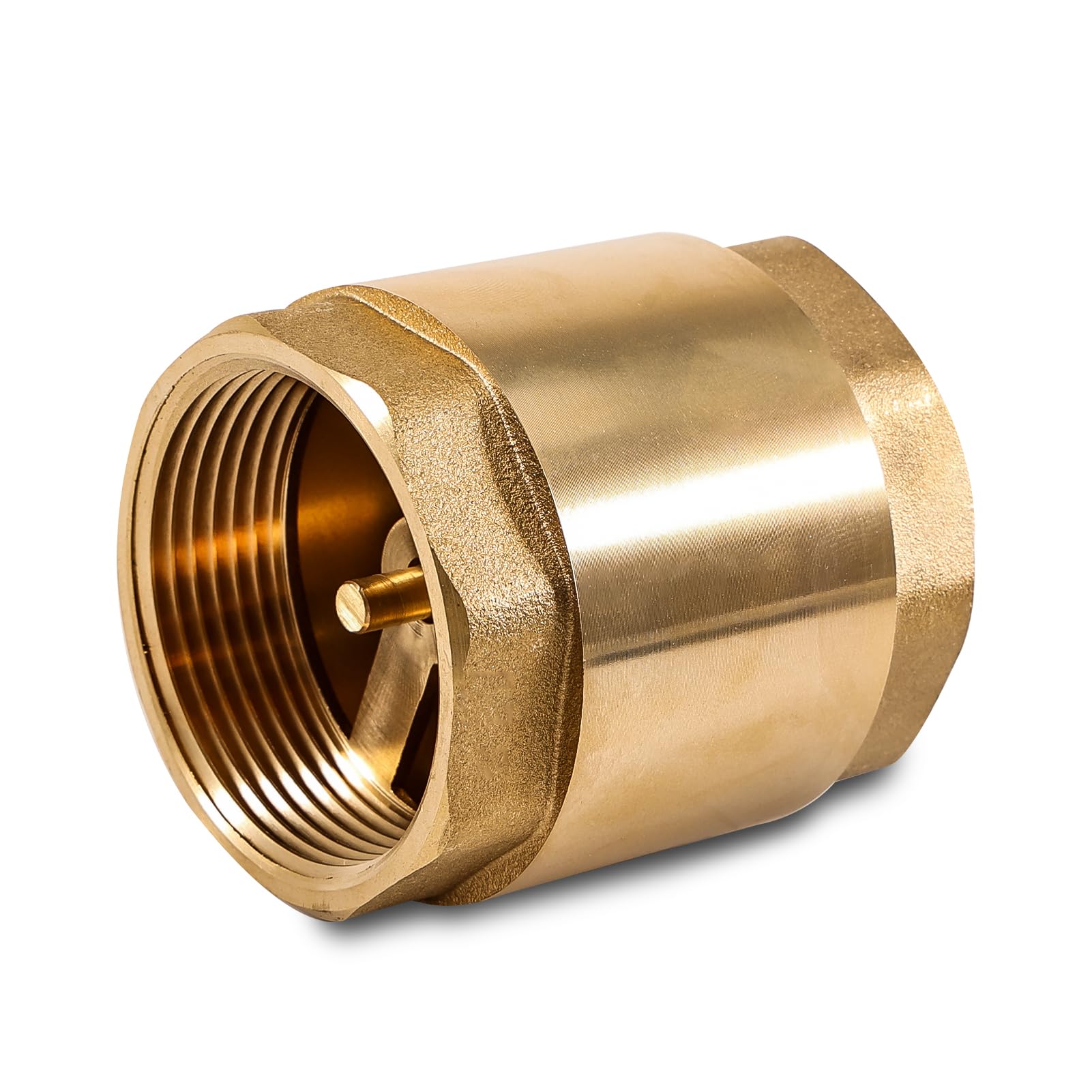 Clapet anti-retour en laiton de 2" avec filetage intérieur DN50 universel avec filetage intérieur des deux côtés, clapet anti-retour vertical en laiton de 2 pouces, clapet anti-retour d'eau