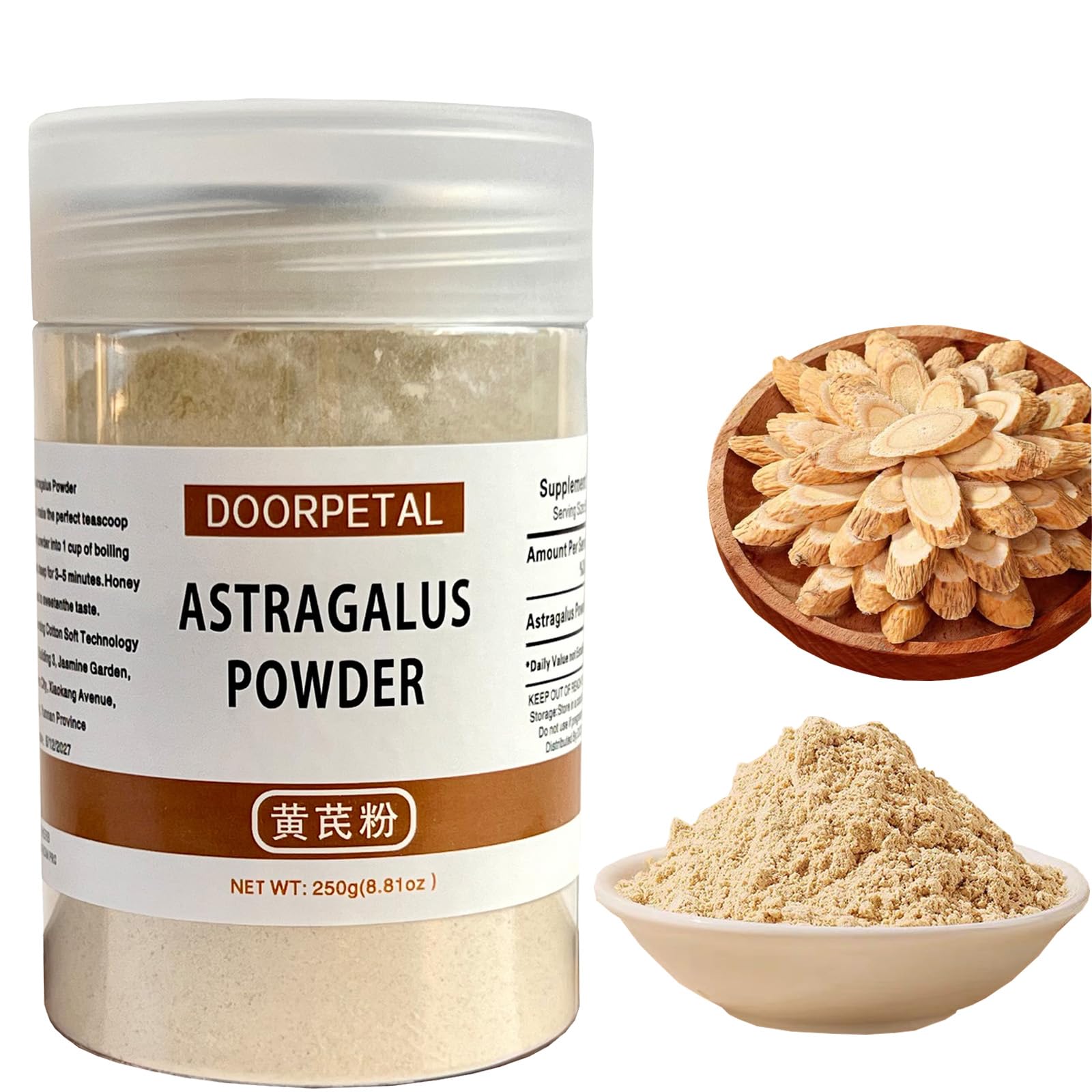 Astragalus Powder - 250g (8.81oz) - Pure Natural Herbal Supplement