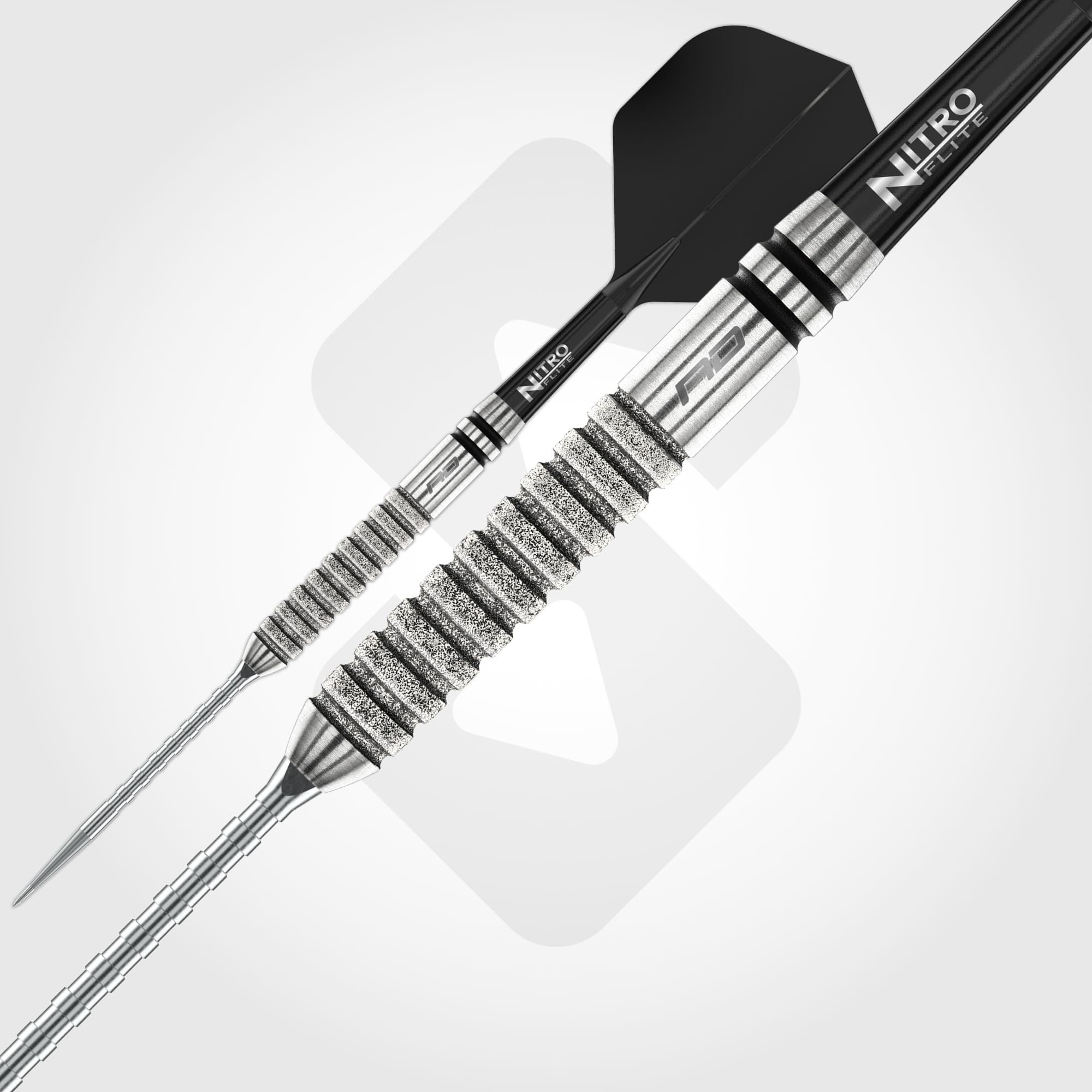 RED DRAGON Gian Van Veen Tour Edition Series - Freccette professionali in acciaio da 21 g, set di freccette professionali al 90% in tungsteno, con alette e steli