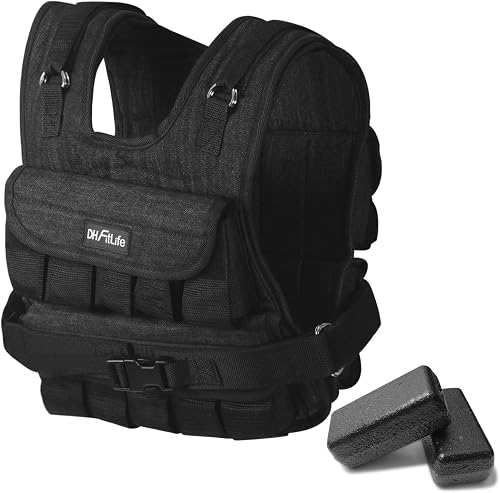 DH FitLife Gilet Lesté Réglable 10kg/20kg 